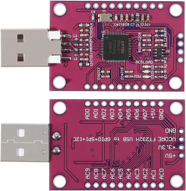 Alt view image 2 of 5 - AITRIP2PCS CJMCU FT232H High-Speed Multifunction Module USB to JTAG UART/FIFO SPI/I2C Module (2PCS)