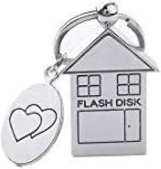 Alt view image 2 of 3 - ANGROC 5PCS Folding Metal House Shaped USB 3.0 16GB USB Flash Drive Memory Stick Fold Storage Stick Pen-(Silver)