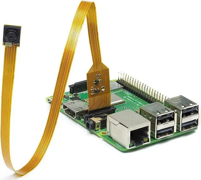 Alt view image 2 of 5 - Arducam 1/4 Inch 5 Megapixels Sensor Mini Camera Module with Flex Cable for Raspberry Pi 4B, 3B+, 2B