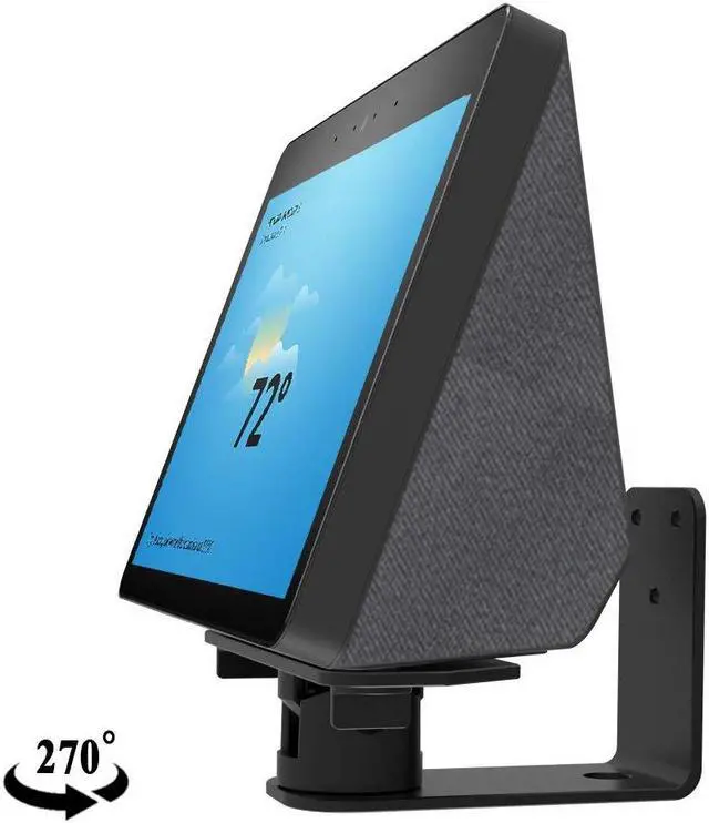 Main image of ATOPHK Wall Mount Stand for Echo Show 10 (2nd Generation) Horizontal 270 Degrees Rotation Longitudinal Angle Change Base Black(Not fit Echo Show 8 & Echo Show 5, Only fit Echo Show 10 Generation)