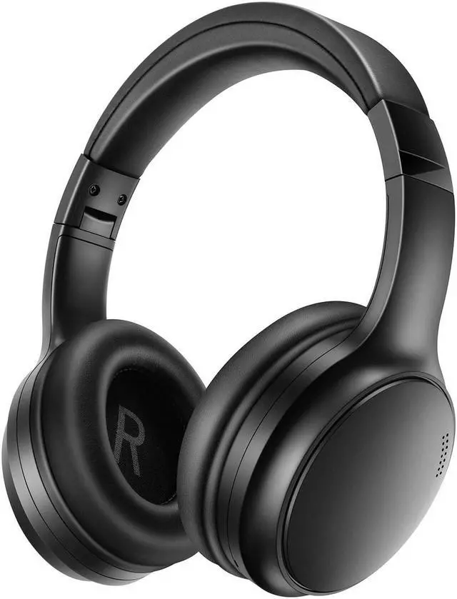 Main image of Bingozones A10 Noise Cancelling Headphones Wireless, Black Bluetooth Headset with Mic, Bluetooth 5.3, HiFi Stereo Sound, Deep Bass, 20+H Playtime, Lightweight On Ear Wired Headphones for Tablet/PC