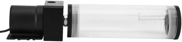 Alt view image 5 of 5 - 19W 12v CPU Water Cooling Pumpe Reservoir DIY Combo, 800L/H, G 1/4" Thread Port, PC CPU Water Cooling System Heat Exchanger Tool, Transparent Acrylic Material, Easy Install(160mm)
