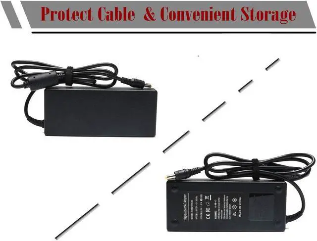 Alt view image 2 of 5 - 120W AC Adapter for Asus ROG GL502VT, GL502V, GL502, G550JK, GL551JM, GL551JW, GL552VW, GL752VW, GL771JM; Asus Vivobook Pro N56J, N56VM, N550, N750; PA-1121-28, A15-120P1A Power Supply Cord