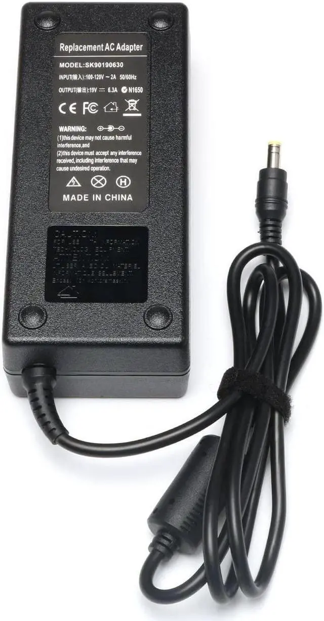 Alt view image 5 of 5 - 120W AC Adapter for Asus ROG GL502VT, GL502V, GL502, G550JK, GL551JM, GL551JW, GL552VW, GL752VW, GL771JM; Asus Vivobook Pro N56J, N56VM, N550, N750; PA-1121-28, A15-120P1A Power Supply Cord