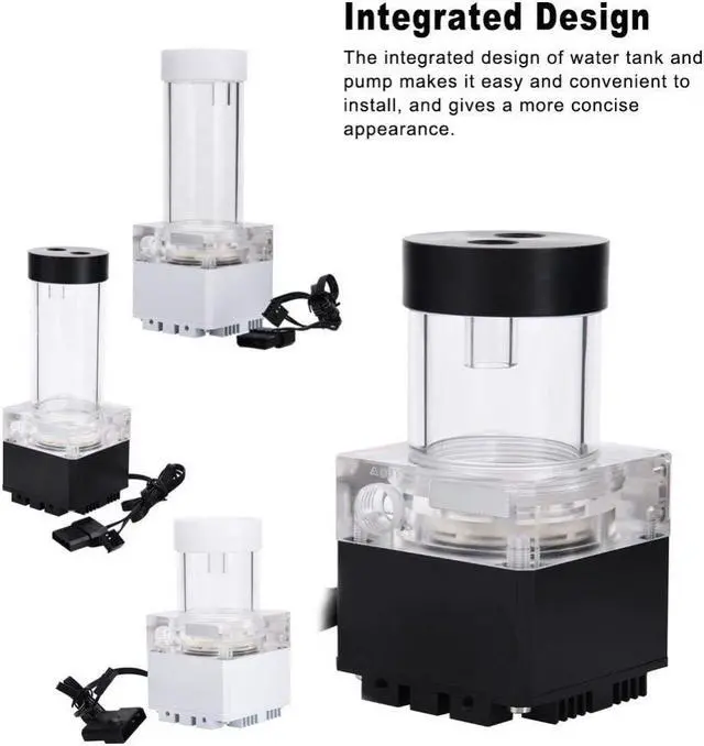 Alt view image 5 of 5 - 8W 7V CPU Water Cooling Pumpe Reservoir DIY Set, 800L/H 4m , G 1/4" Thread Port, PC Cpu Water Cooling System Heat Exchanger Tool, Easy Install, Delivered with Install Tools