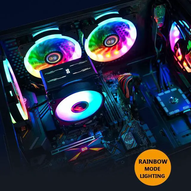 Alt view image 2 of 5 - DS 6Pack 120MM RGB PC Cooling Fans, LED Case Fans with Remote Control for Computer, PC Case CPU Coolers, Radiators System (8th GEN Hub Box, A Series)