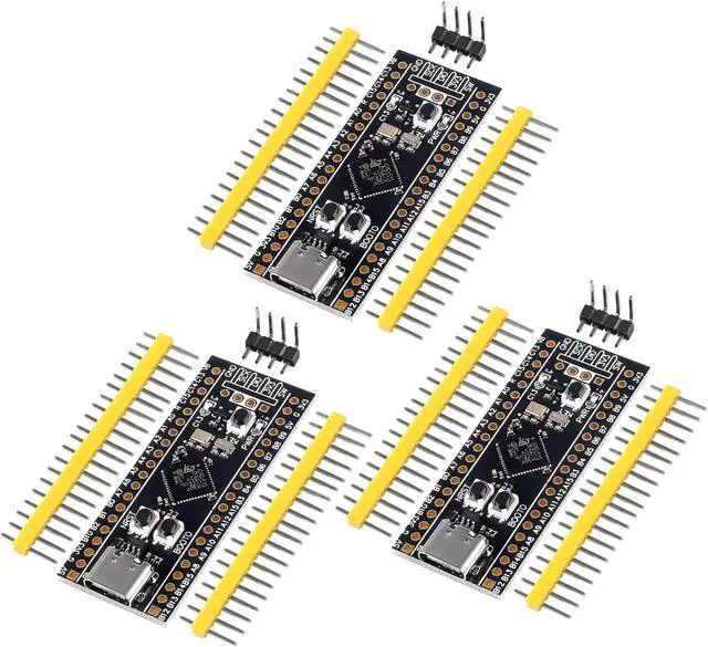 Main image of DORHEA 3Pcs STM32F411 Development Board V3.0 STM32F411CEU6 STM32F4 Learning Board 100Mhz Freq 128KB RAM 512KB ROM for Programming