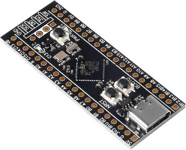 Alt view image 2 of 5 - DORHEA 3Pcs STM32F411 Development Board V3.0 STM32F411CEU6 STM32F4 Learning Board 100Mhz Freq 128KB RAM 512KB ROM for Programming
