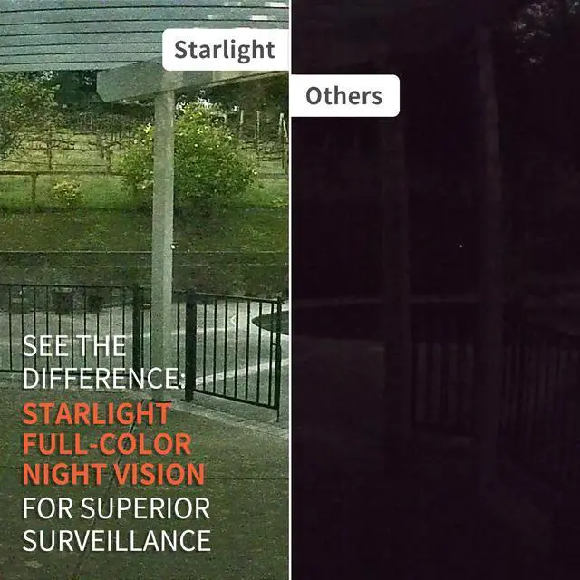 Alt view image 2 of 5 - EOJO Starlight Window Camera - WIFI Camera Indoor with Person & Motion Detection, 2K Home Camera with 24/7 Recording, Amazing Full-Color Night Vision, Audio, 64GB SD Card Included(CK-007A)