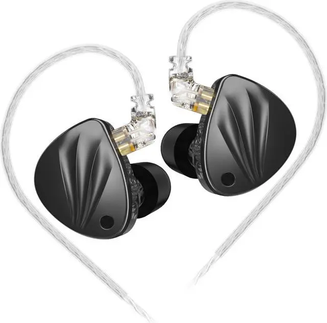 Main image of KZ Krila in-Ear Monitors Headphones, 4 Levels Tunable Hybrid Earphones Earbuds,KZ HiFi BA DD Heavy Bass IEM Headphones with 2pin Detachable Cable and Foam Eartips for Musician Singers (No mic)