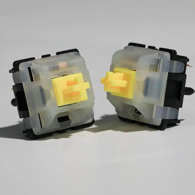 Alt view image 3 of 5 - YIYANGKEYS Gateron Yellow Switches,Keyboard Switches,Gateron KS-3 Milky Top Black Bottom Housing Switches for 5 pins Keyboard110 PCS