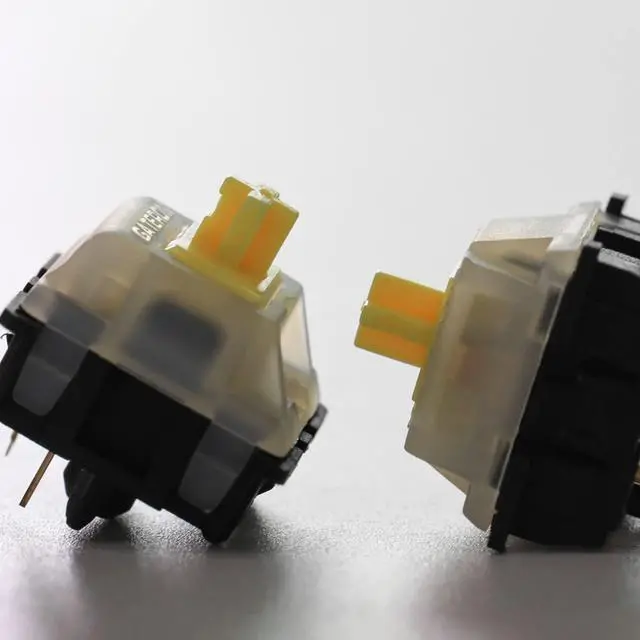Alt view image 4 of 5 - YIYANGKEYS Gateron Yellow Switches,Keyboard Switches,Gateron KS-3 Milky Top Black Bottom Housing Switches for 5 pins Keyboard110 PCS