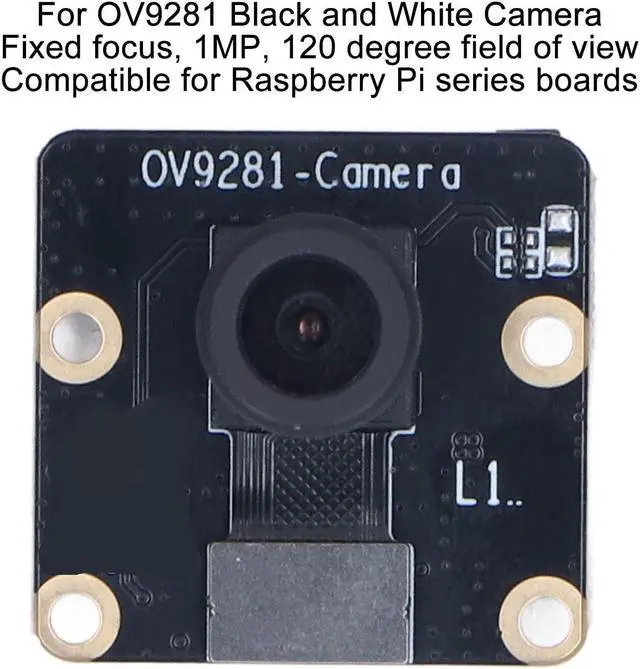 Alt view image 5 of 5 - GOWENIC for Raspberry Camera Module, OV9281 Global Shutter Fixed 1MP Black White Camera Replacement Camera Module for Raspberry 4B Zero