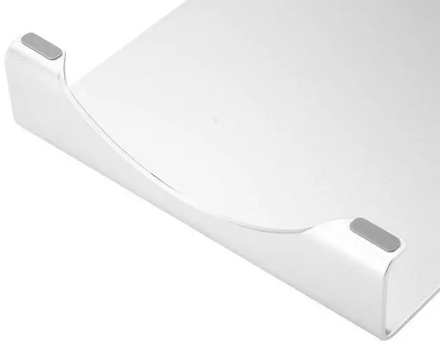 Alt view image 4 of 5 - Heayzoki Desk Monitor Stand Riser,Aluminum Alloy Monitor Stand Riser,for Notebook Laptop Computer Desk Stand Organizer Shelf,Delicate Workmanship, Feel,Silver