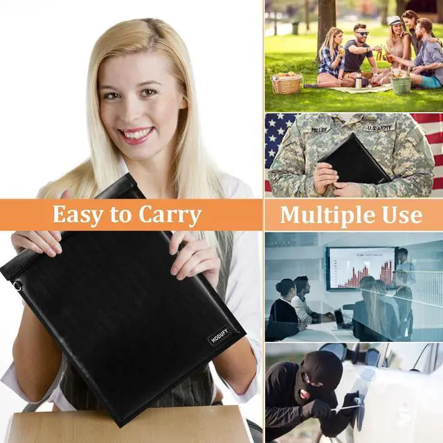 Alt view image 4 of 5 - 4 Pack Faraday Bags for Laptops & Tablet & Radio & Car Keys, Faraday Cage, Faraday Key Fob Protector, Waterproof & Fireproof RFID Bag, EMP Bags for Electronics