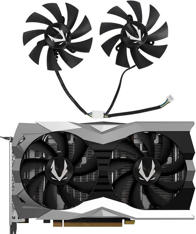 Alt view image 2 of 5 - inRobert GA92A2H 87mm GTX1660s RXT2060 Graphics Card Fan for Zotac GTX 1660 Ti Super AMP, RTX 2060 2070 Super Mini/Twin Fan