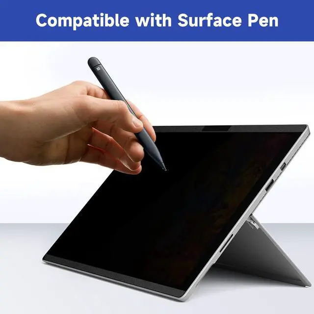 Alt view image 5 of 5 - IPROKKO Privacy Screen for Surface Pro 7 Plus/7/6/5/4/(12.3 inch), Magnetic Removable Microsoft Surface Privacy Filter, Laptop Anti Glare Blue Light Screen Protector