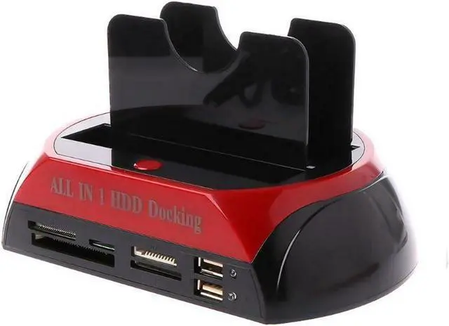 Main image of 2.5" 3.5" HDD Docking Station w/Card Reader USB 2.0 SSD IDE SATA Hard Drive Dock Support All 2.5 / 3.5" SATA & IDE Hard Disk