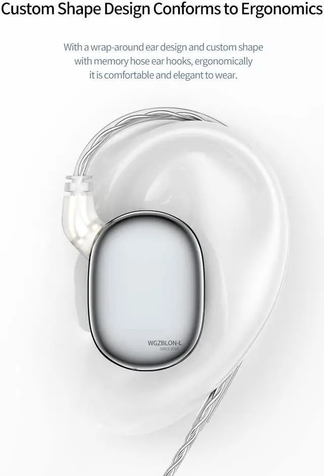 Alt view image 5 of 5 - keephifi Earphone BLON BL-max in-Ear Monitor 6mm Lightweight Diaphragm and 10mm Carbon Diaphragm Headphones for HiFi Music Headsets with 2 Pin Removable Cable (no mic, Gun)