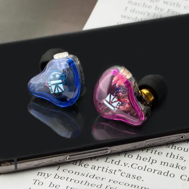 Alt view image 3 of 5 - Kinboofi KBEAR KS2 in-Ear Stereo Wired Headphones in-Ear Earphone, Noise Cancelling Sport Hybrid HiFi Earbuds Earphone with 2 PIN Removeable Cable for Guitarist Drumme Audiophile (No Mic, Blue)