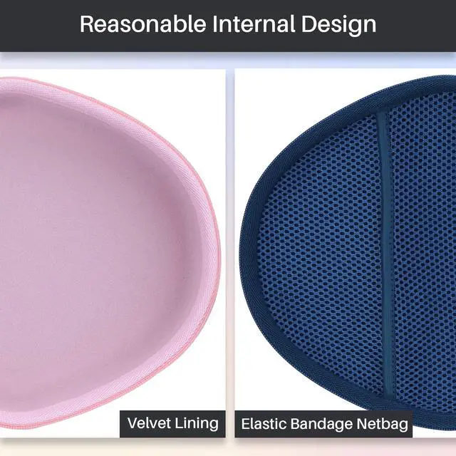 Alt view image 4 of 5 - Lebakort Hard Case Compatible with Apple AirPods Max Over-Ear Headphones (Pink Case)