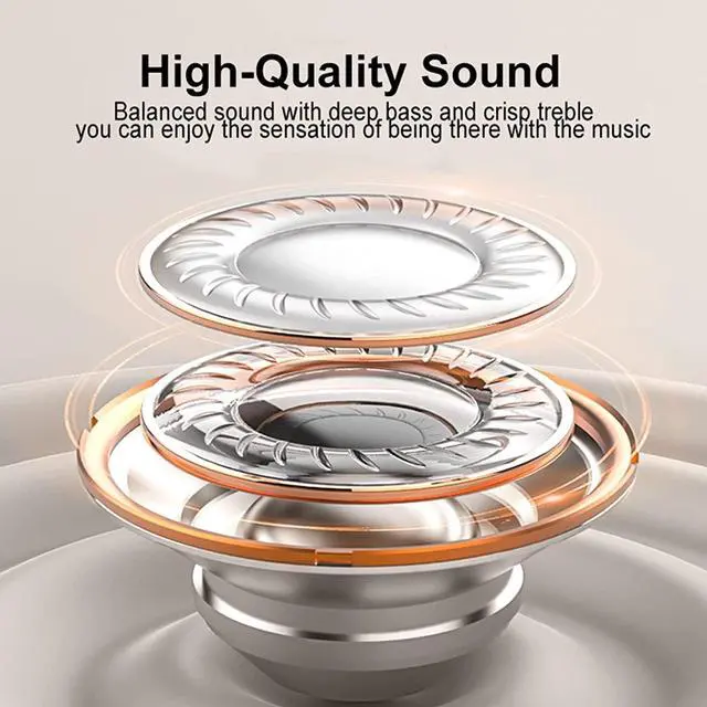 Alt view image 3 of 5 - Invisible Sleep Wireless Earphone, Ipx5 Waterproof Bluetooth Earbuds, Lightweight Sleep Headphones Bluetooth 5.3, Painless Invisible Sleep Earphones for Sensitive Sleeper, Long Battery Life (black)
