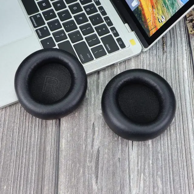 Alt view image 5 of 5 - MOLGRIA Protein Leather Ear Pads Cushion, Replacement Earpads for Alienware AW920H 7.1 PC Gaming Headset Earpad Repair