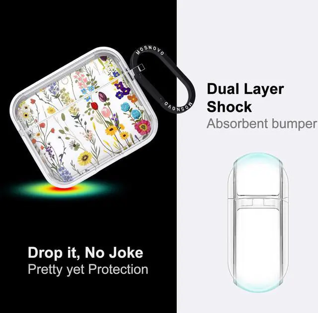 Alt view image 4 of 5 - MOSNOVO Luxe Metal Ring Case for AirPods 3rd Generation - Stylish Yet Protection