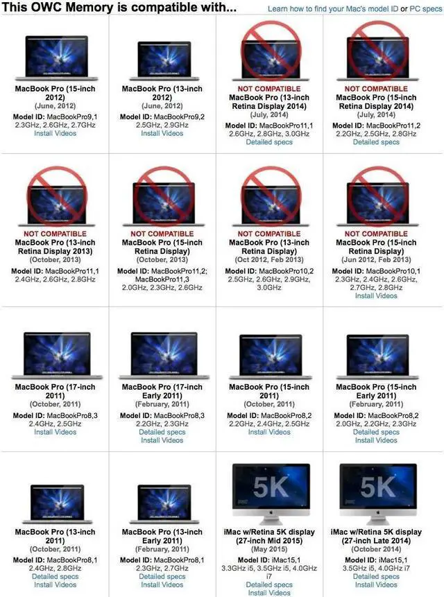 Alt view image 4 of 5 - OWC 16GB (2x8GB) PC12800 DDR3L 1600MHz SO-DIMMs Memory Ram Compatible with 2011-2015 iMac, 2011-12 Mac mini, and 2011-2012 MacBook Pro (Non-Retina Display) Models (OWC1600DDR3S16P)