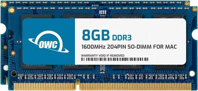 Main image of OWC 16GB (2x8GB) PC12800 DDR3L 1600MHz SO-DIMMs Memory Ram Compatible with 2011-2015 iMac, 2011-12 Mac mini, and 2011-2012 MacBook Pro (Non-Retina Display) Models (OWC1600DDR3S16P)