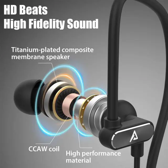 Alt view image 5 of 5 - ADPROTECH Lightning Earbuds with Ear-Hook Sports Earphones for iPhone 14/13/12/11 Pro Max/X/XS Max/XR - MFi Certified with Mic - Black