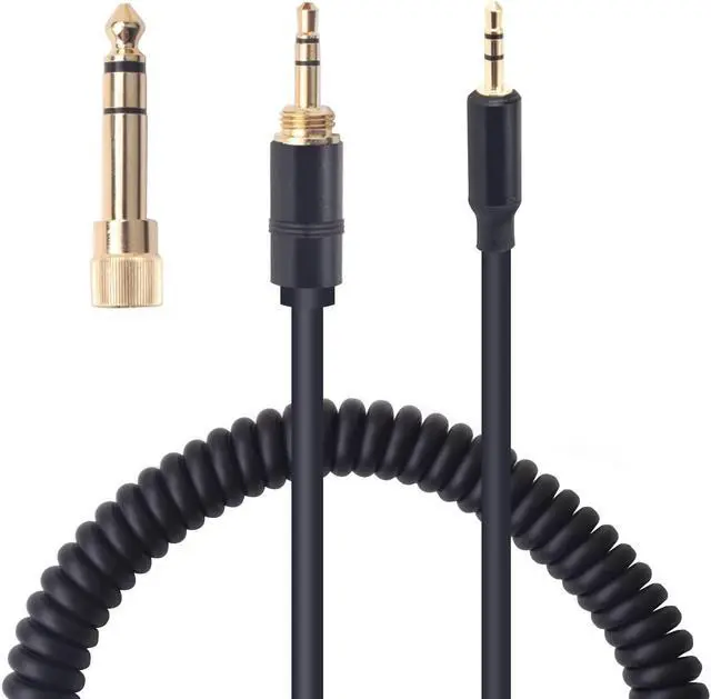 Alt view image 3 of 5 - Saipomor QC45 Audio Cable 2.5mm to 3.5mm&6.35mm Coiled Cord Compatible with Bose NC700 QuietComfort 25 QC35 QC35II QC45 On-Ear2 OE2 OE2i Soundlink SoundlinkII SoundTrue Headphones