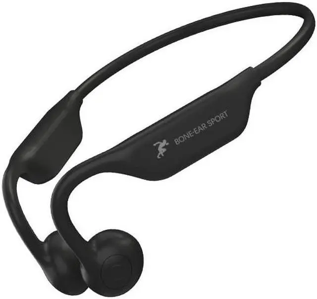 Main image of doqo Bone Conduction Headphones, Open Ear Headphones with MIC, Wireless Bluetooth 5.2 Sport Headset IP65 Sweat Resistant for Running, Bicycling, Hiking, Yoga -Black (Frosted Black)