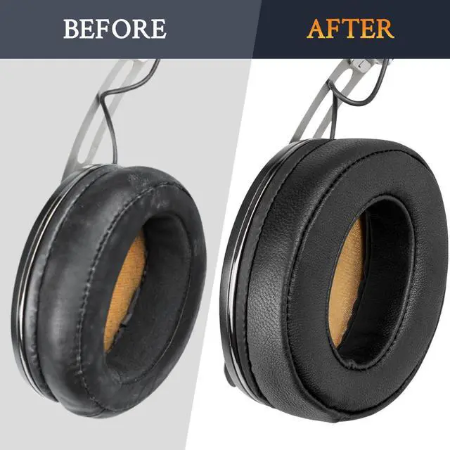Alt view image 3 of 5 - SOULWIT Lambskin Replacement Ear Pads for Sennheiser Momentum 2.0 (M2)/HD1 Wireless Over/Around Ear Headphones, Cushions with Noise Isolation Memory Foam - Black