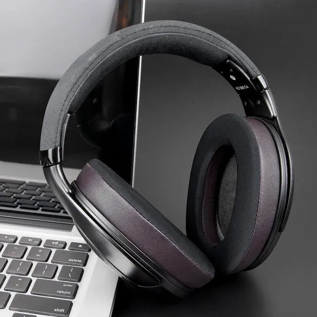 Alt view image 2 of 5 - SOULWIT Ear Pads for Sennheiser HD599/HD598/SE/CS/SR/HD595/HD569/HD560S/Game Zero/G4ME Zero, Earpads Cushions for PC37X/PC38X/PC350/PXC350/PXE350/PC360/HD380/HD380 Pro-Dark Coffee