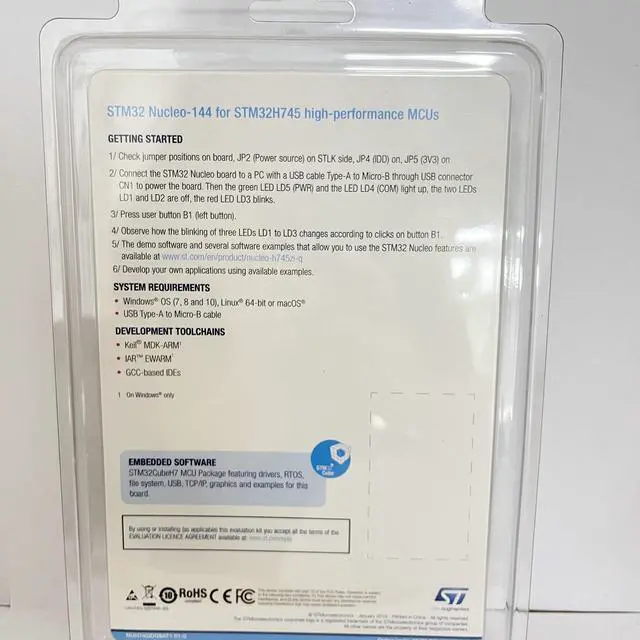 Alt view image 2 of 3 - XFCZMG NUCLEO-H745ZI-Q M7/M4 Dual-core Development Board STM32H745ZIT6