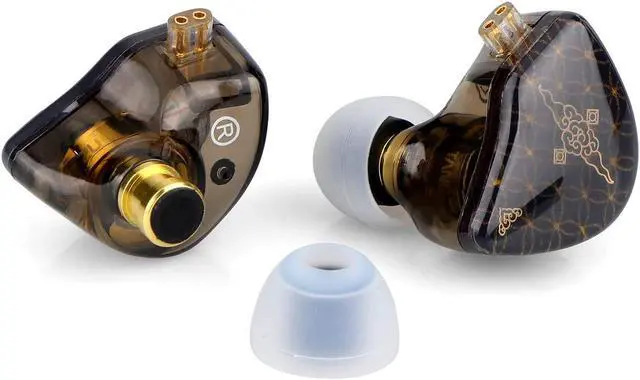 Alt view image 2 of 5 - Linsoul TANGZU Wan'er S.G HiFi 10mm Dynamic Driver PET Diaphragm in-Ear Earphone with Ergonomic Shape, Detachable Recessed 2Pin OFC Braided Cable for Audiophile Musician DJ Stage(Black, Without Mic)