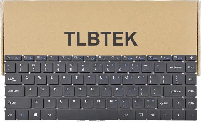 Main image of TLBTEK Keyboard Replacement Compatible with Gateway GWTN133-1 GWTN141-1BL GWTN141-5BK GWTN141-5GR,Chuwi GemiBook CWI514 CWI528 CWI529 CWI547,Multilaser Legacy PC230 PC231 Series Laptop Black
