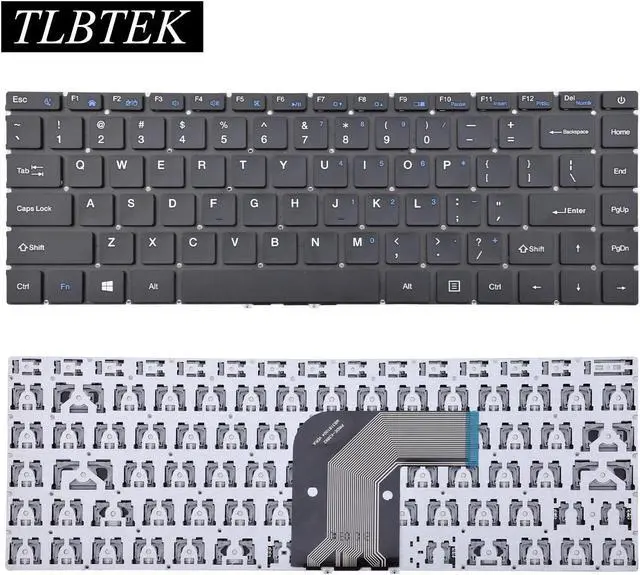 Alt view image 2 of 5 - TLBTEK Keyboard Replacement Compatible with Gateway GWTN133-1 GWTN141-1BL GWTN141-5BK GWTN141-5GR,Chuwi GemiBook CWI514 CWI528 CWI529 CWI547,Multilaser Legacy PC230 PC231 Series Laptop Black