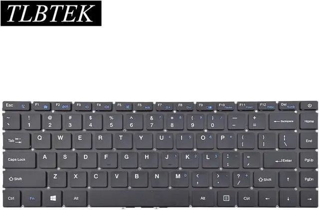 Alt view image 3 of 5 - TLBTEK Keyboard Replacement Compatible with Gateway GWTN133-1 GWTN141-1BL GWTN141-5BK GWTN141-5GR,Chuwi GemiBook CWI514 CWI528 CWI529 CWI547,Multilaser Legacy PC230 PC231 Series Laptop Black
