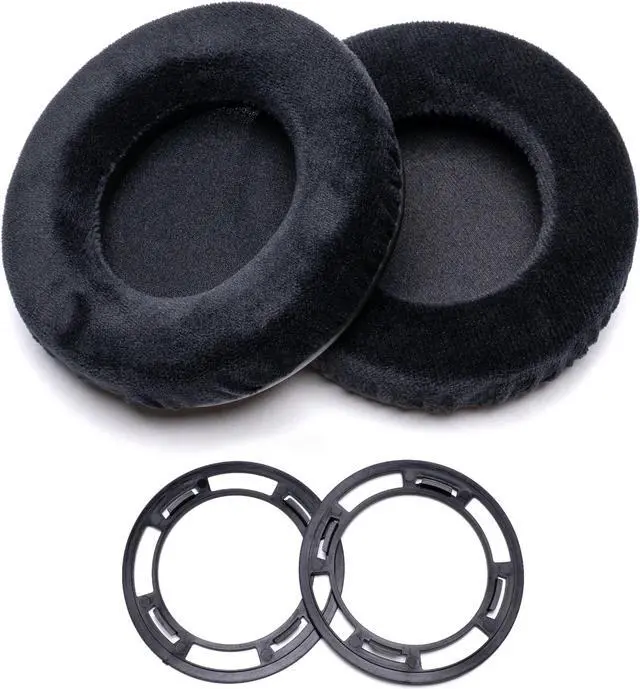 Alt view image 2 of 5 - Voarmaks Smooth Velour Ear Pads Pure Wool Headband Cushion Cover Refresher Kit Compatible with Hifiman SUNDARA HE400 HE400SE 400I 400S HE560 560I HE500 300 350 HE3 5 6 Headset (Black Refresher Kit)