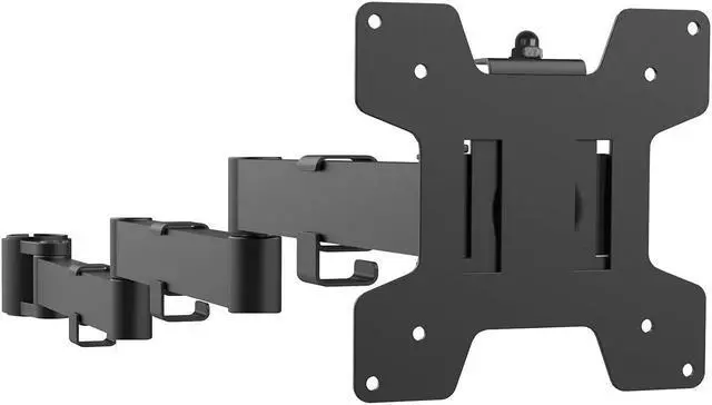 Main image of WALI Single Monitor Arm, Universal 3 Tier Arm Fully Adjustable Pole Mount Bracket for WALI Monitor Mounting System (001ARMXL), Black