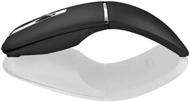 Main image of Bluetooth Arc Mouse Wireless Silent Travel Mouse Rechargeable with BT & 2.4G Dual Mode, Slim Rotatable Portable Mobile Mouse, USB Optical Computer Mice for PC Laptop Macbook iPad iPhone Tablet - Black