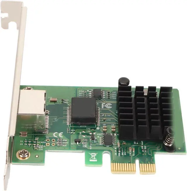 Main image of 2.5GB PCIe Network Card, I226 T1 PCI E X1 Single Port 2.5G Ethernet Network Adapter, Single Port Gigabit Ethernet Server Adapter for 10/11 64 Bit, for Server