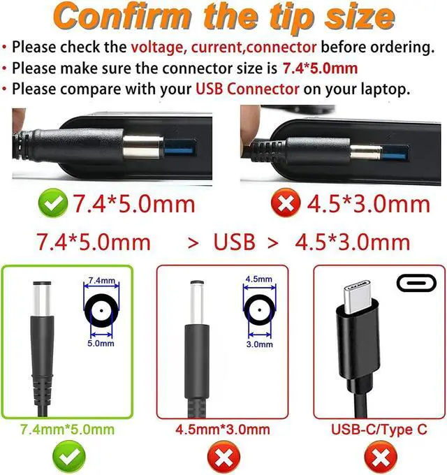 Alt view image 2 of 5 - New Genuine 180W 19.5V 9.23A 74X5J JVF3V DA180PM111 Adapter for Dell Alienware 15 R1 R2; Inspiron One 23xx (2350 2320); Precision 15 7000 (7510) 17 7000 (7710); OptiPlex 3011 AIO; M4600 M4700 M4800