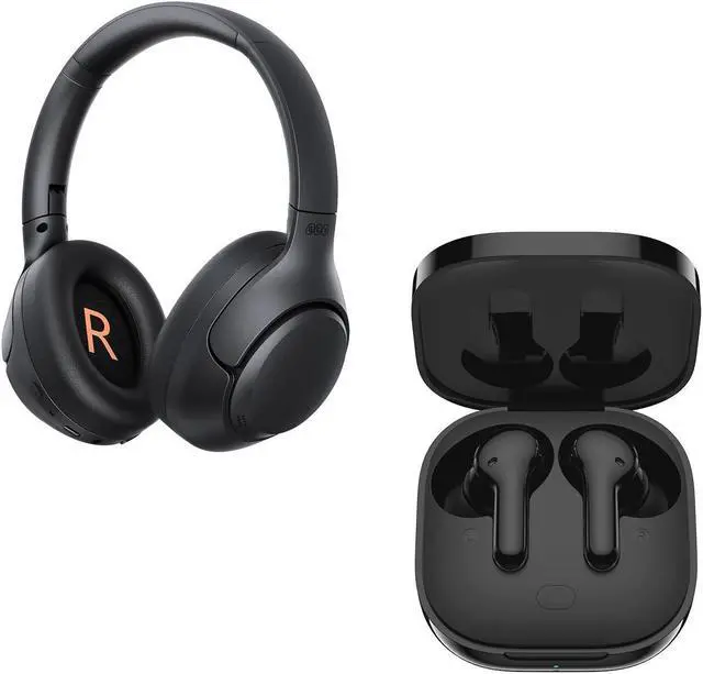 Main image of QCY H3 ANC Headphones Black + T13 Wireless Earbuds Black