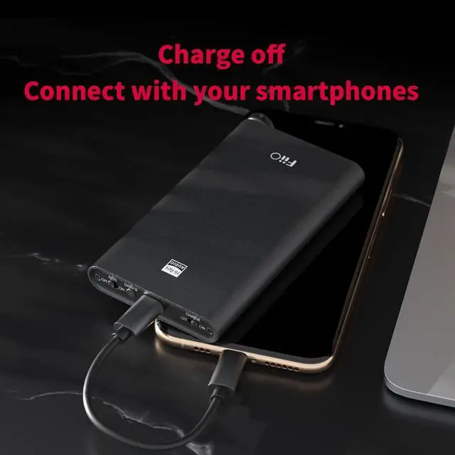 Alt view image 4 of 5 - FiiO Q3 Headphone Amps Amplifier Portable High Resolution DAC DSD512 for Smartphones/PC/Laptop/Home/Car Audio Compatible with iOS/Android 2.5/3.5/4.4mm Output (Q3-MQA)