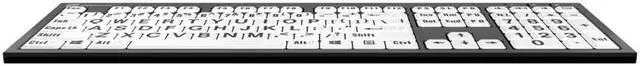 Alt view image 4 of 5 - Logickeyboard with Braille 6 dot Alphabet & Large Print Layout | Including LogicLight(tm) Keyboard Lamp | USB Wired | Built-in USB Hub | Compatible to Windows PC