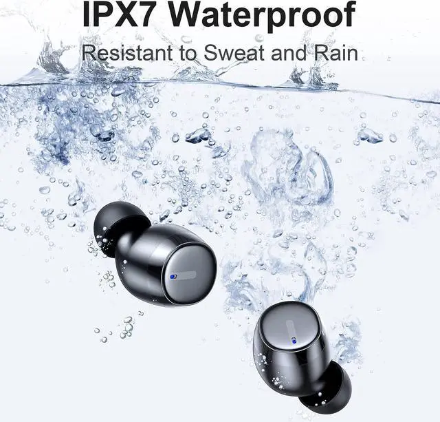 Alt view image 5 of 5 - KITONE GUSGU True Wireless Earbuds Bluetooth Headphones, Premium Sound Quality, IPX7 Waterproof, Bluetooth Earbuds with Microphone for iPhone/Android/iPad/Laptop, Wireless Earphones