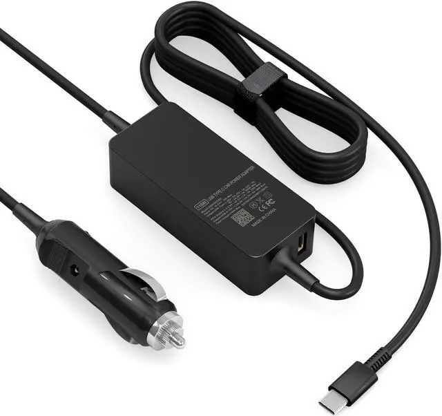 Main image of 100W Car Charger, Laptop Car Charger Compatible with Dell Latitude/Precision/XPS, Compatible with MacBook Pro/Air, Compatible with HP Spectre/Elitebook, Compatible with Samsung DC Adapter